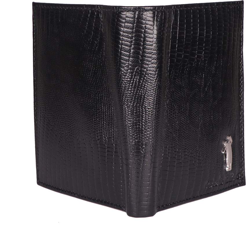 Roberto Ballmore Men Black Genuine Leather Wallet Black Price