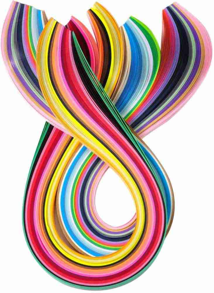 HOTCHPOTCH Multicolor Paper Quilling Strips - 3 mm (2000 Quilling