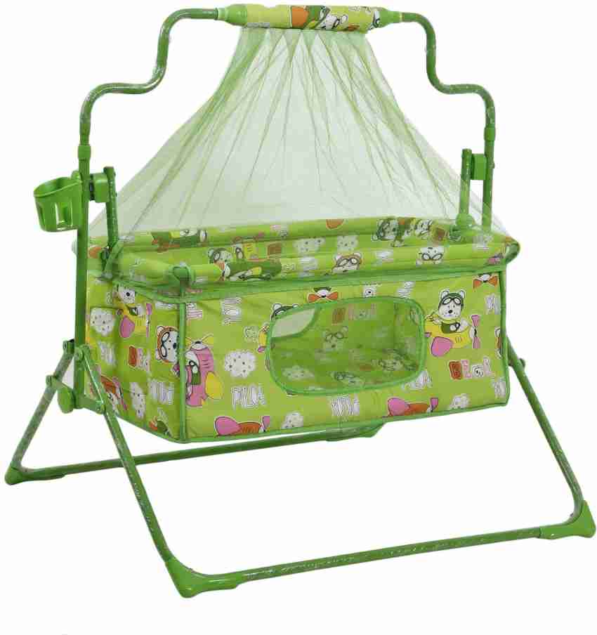 Miss & Chief by Flipkart Cozy New Born Baby Cradle, Baby Swing, Baby jhula,  Baby palna, Baby Bedding, Baby Bed, Crib, Bassinet with Mattress, Pillow,  Mosquito Net for 0-9 Months - Buy