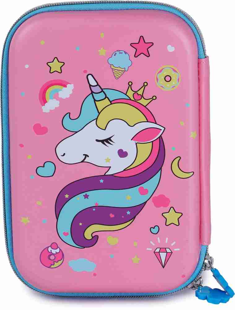 Flipkart.com | Webby Unicorn Stylish Geometry Box with Zip Geometry Box -