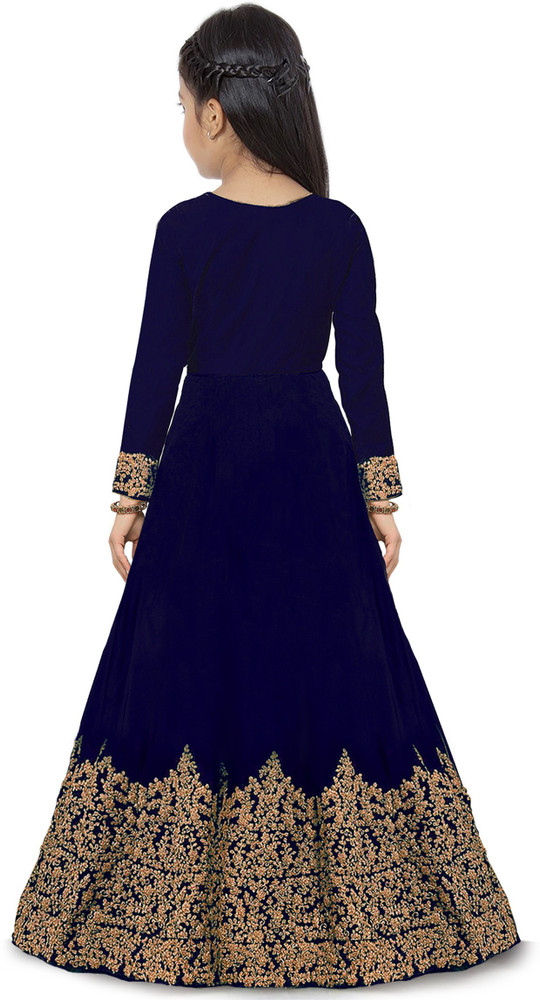 Rudra Fashion Girls Maxi Full Length Party Dress Price in India
