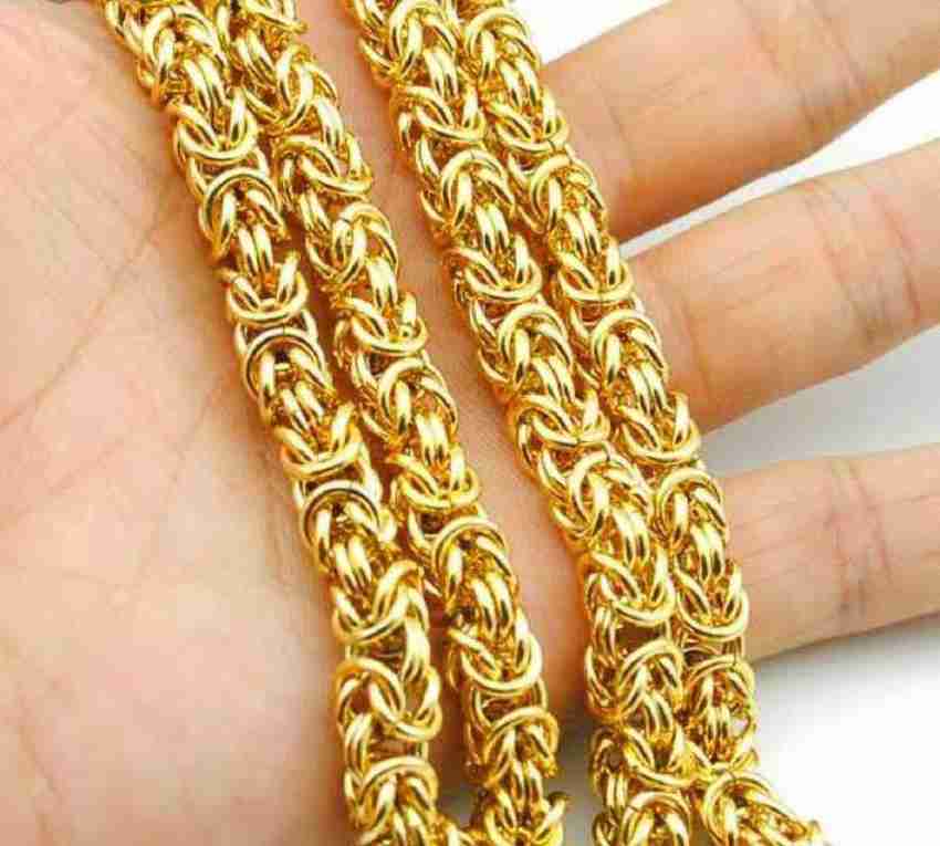 Fashion Frill Golden Chain For Boys Necklace Chains For Men Girls