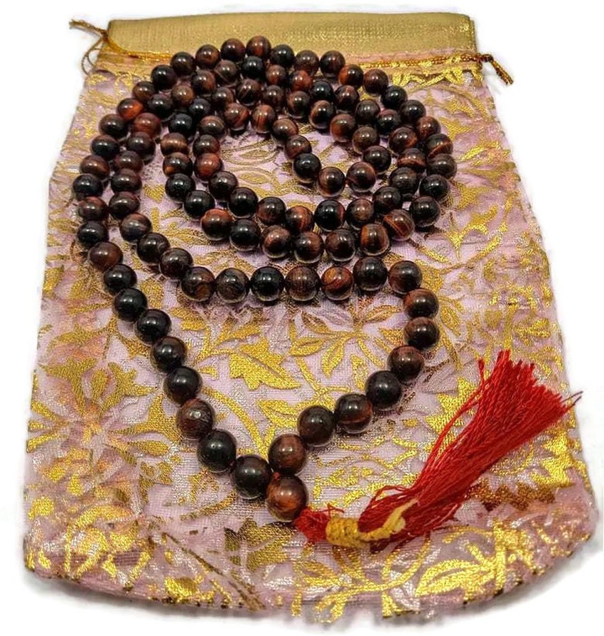 EXCEL 108 Healing Gemstone Mala Prayer Beads Bracelet Necklace-Red