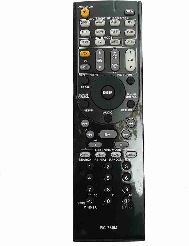 LipiWorld RC 736 M Remote Control AV Receiver for ONKYO Remote