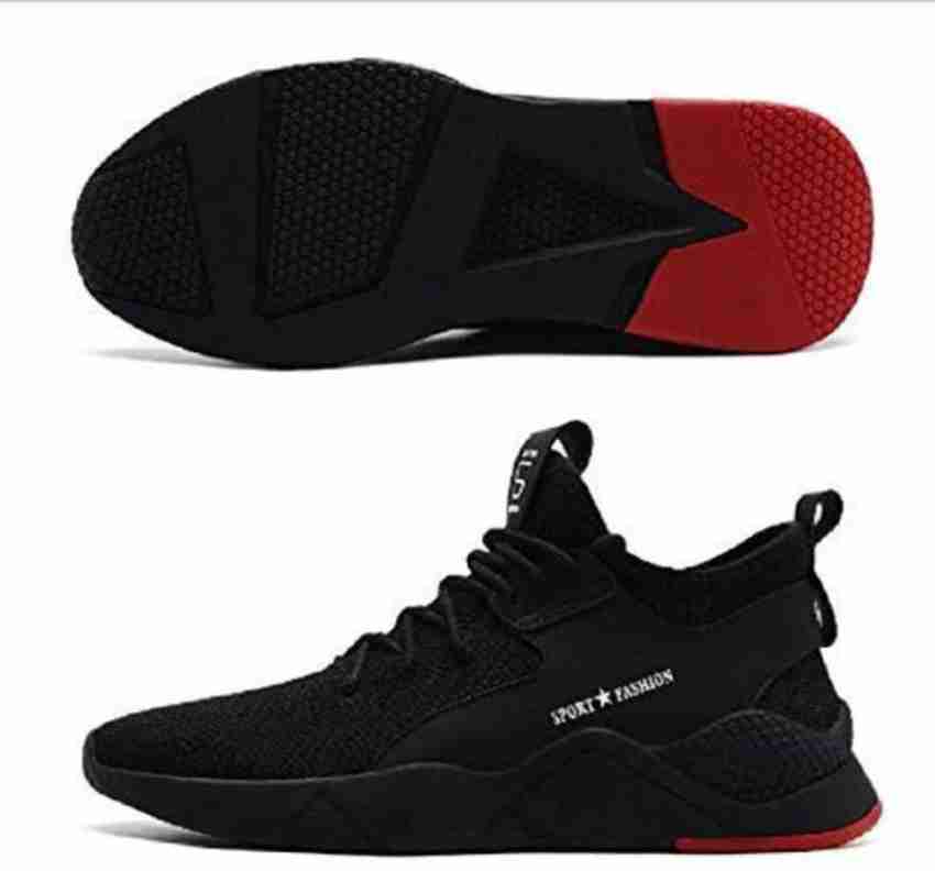 Black sports sales shoes flipkart