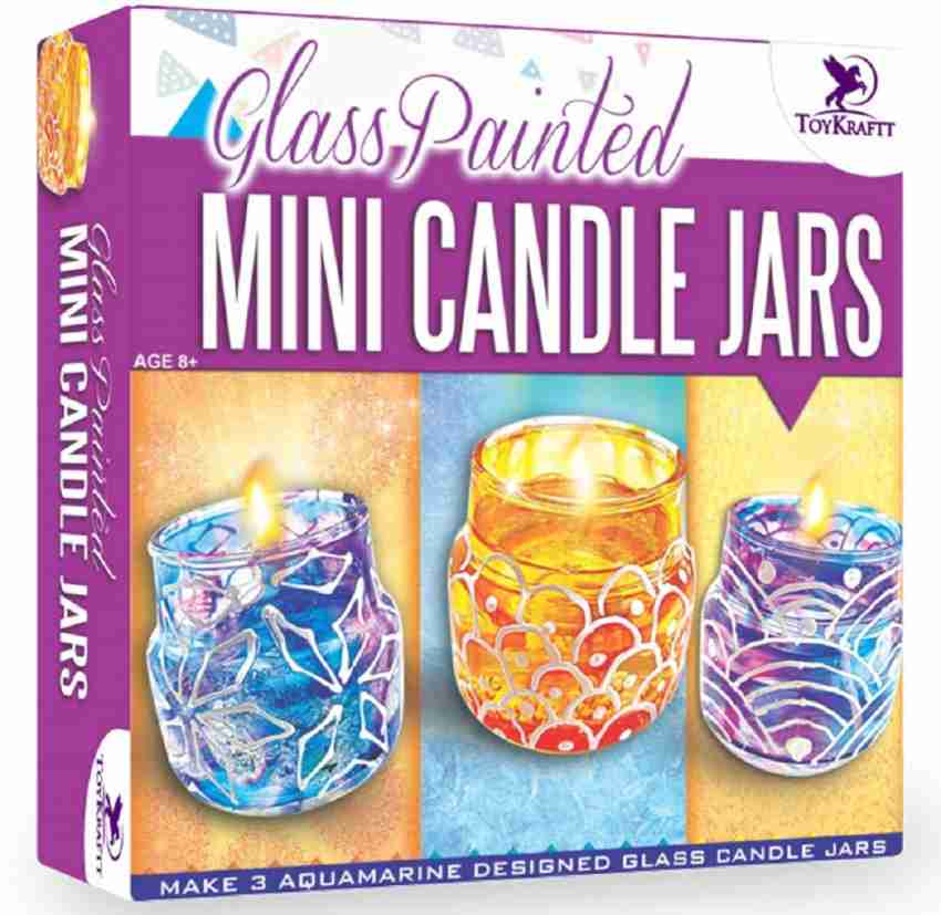 JumpingJumbo Glass painting, Candle Making, DIY Candle Making Kit for Kids  , Art and Craft Activity Kit, Complete Candle Making kit, Glass Painting  Kit, Paint the Glass Tumblers and Make Candles 