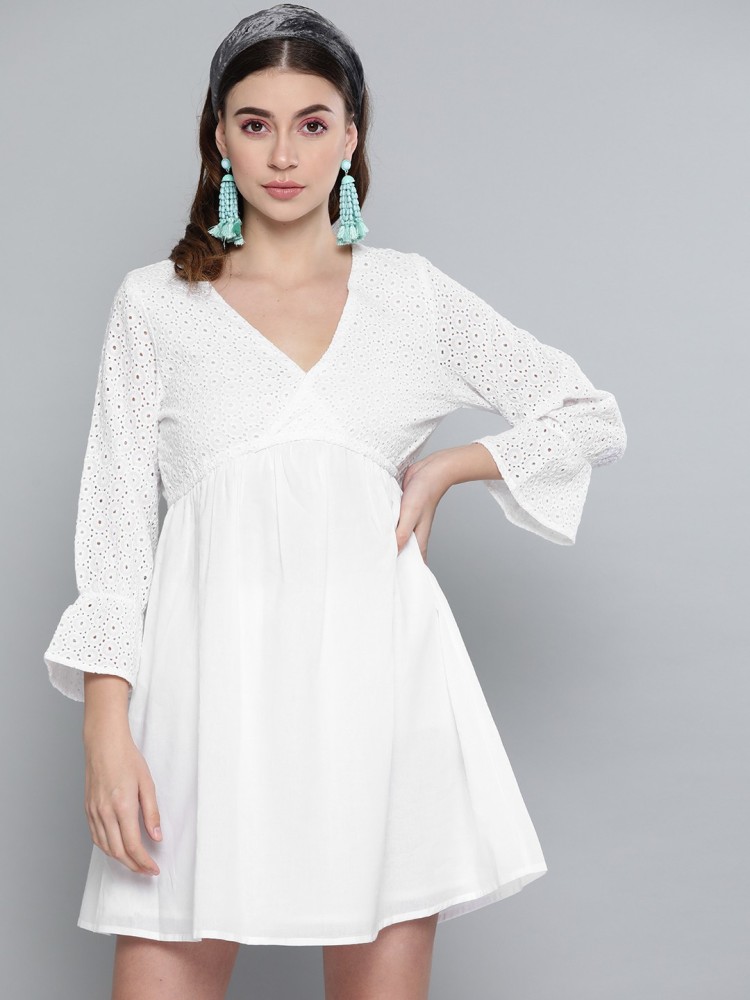 Flipkart shop white dress