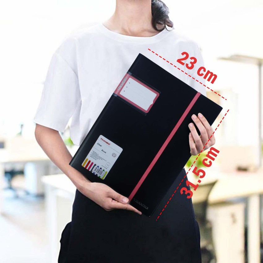 Folder with Plastic Sleeves - (Black) Poly Presentation Binder