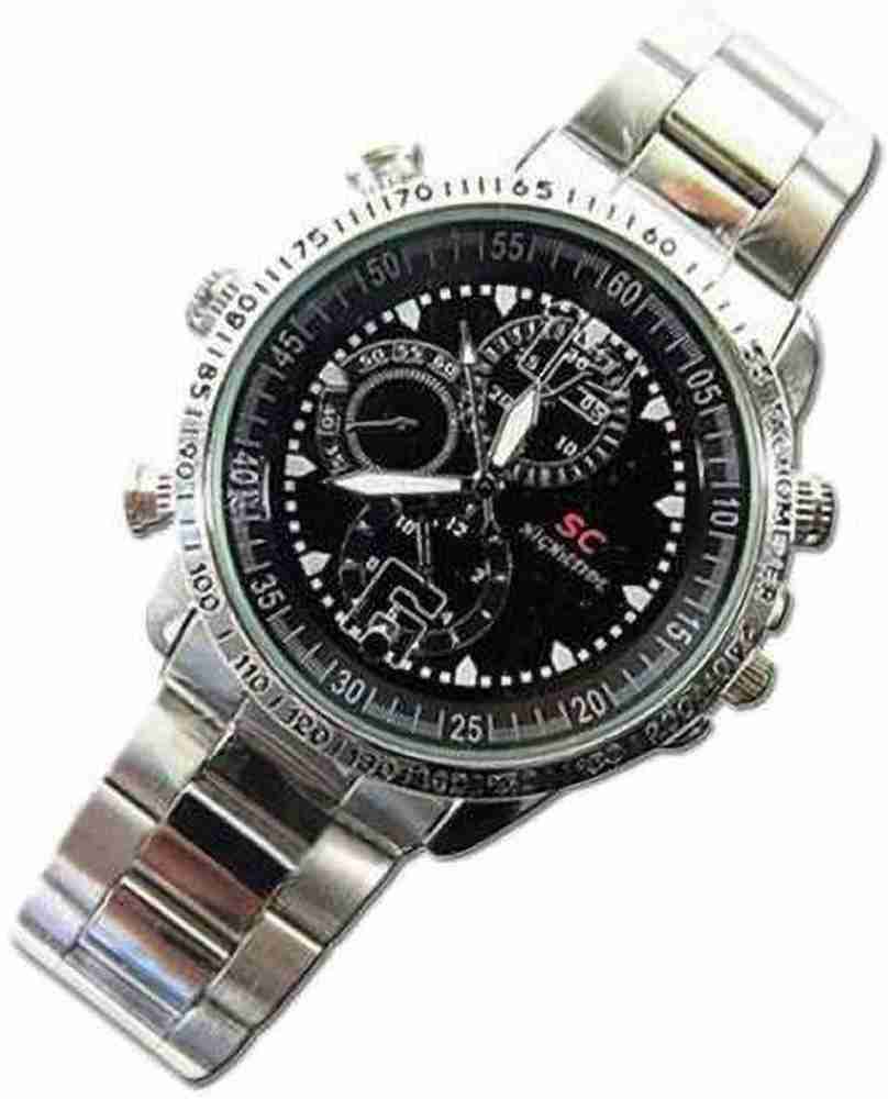 RFV1 HD 4 GB Spy Watch DVR Video Pinhole Hidden Camera Steel