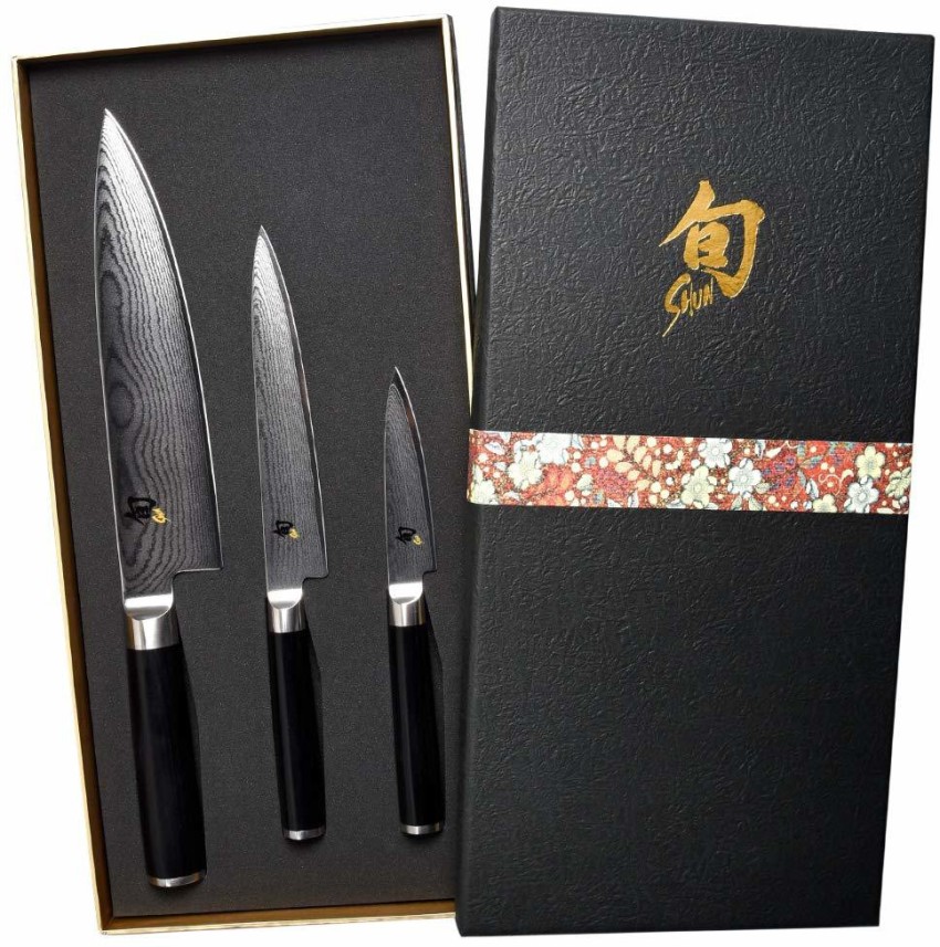 Kai 3 Pc Stainless Steel Knife Set Shun Classic Hand Made Premium Stainless  Steel Knife, Made In Japan Price in India - Buy Kai 3 Pc Stainless Steel  Knife Set Shun Classic