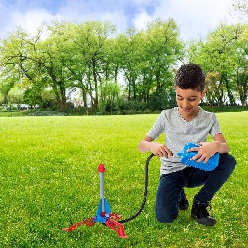 IRIS Zhiyu Air Hogs Extreme Rocket Outdoor Rocket Toy Gift for Boys and Girls Comes with Toy Rocket Launcher Zhiyu Air Hogs Extreme Rocket Outdoor Rocket Toy Gift for