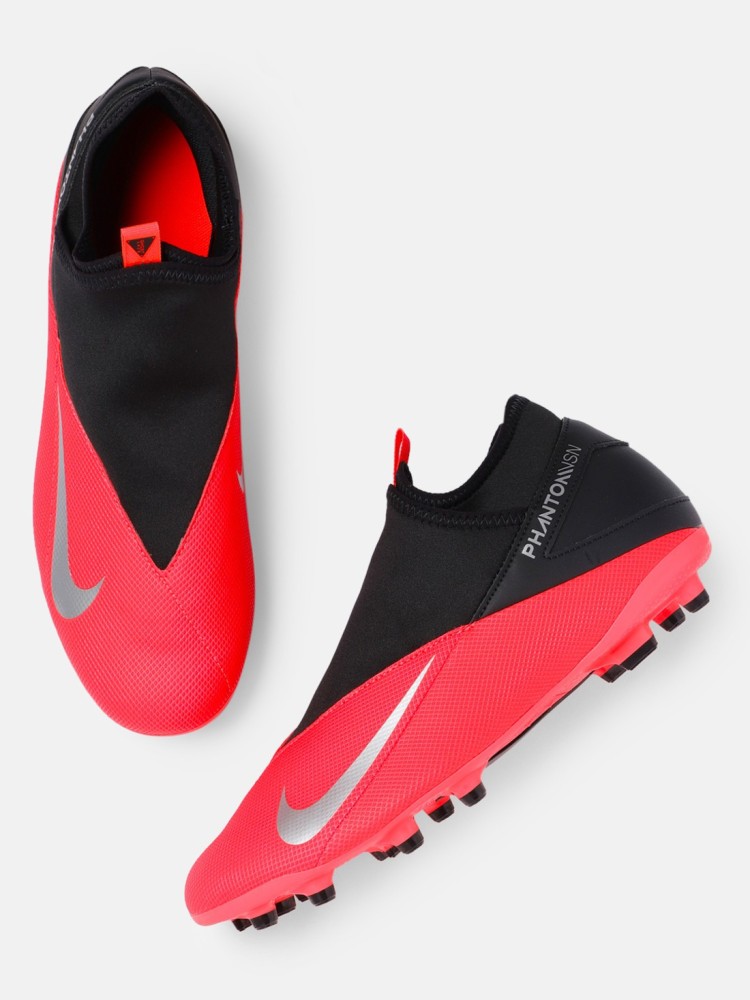 Buy SEGA Spectra Leather Football Shoes by Star Impact Pvt. Ltd.  (Black/Red, Numeric_5) at Amazon.in