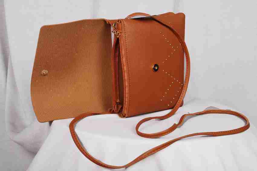 elimier Tan Sling Bag FOREVER YOUNG SLING BAGS TAN Price in India Flipkart