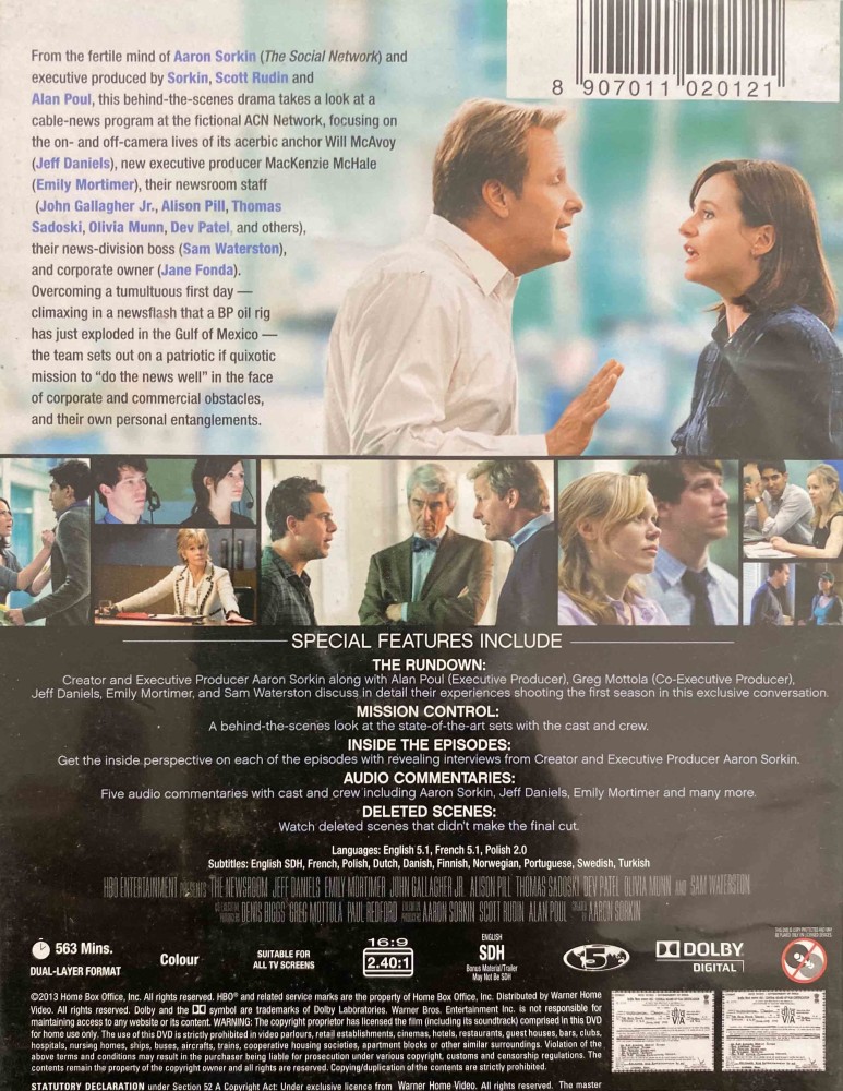 THE NEWSROOM SEASON 1 - DVD 1 Price in India - Buy THE NEWSROOM