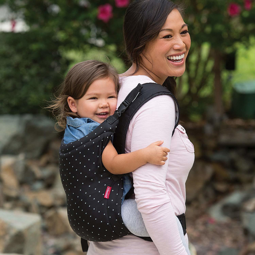 Infantino zip travel carrier black store