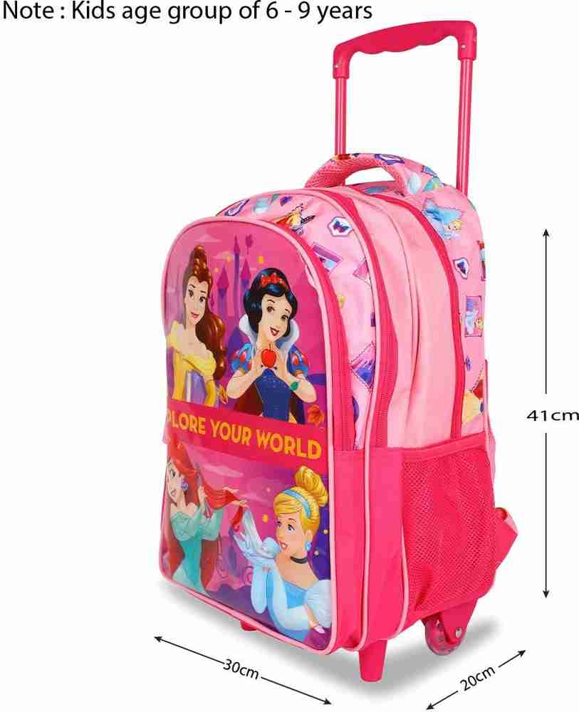 Disney Princess Explore Your World Trolley Bag Primary 1st 4th Std School Bag School Bag Flipkart