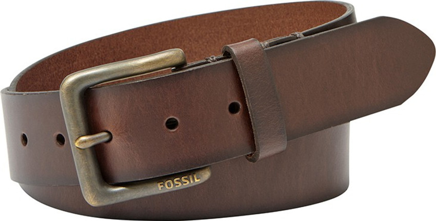 FOSSIL Men Casual Brown Genuine Leather Belt Dark Brown Price in India Flipkart