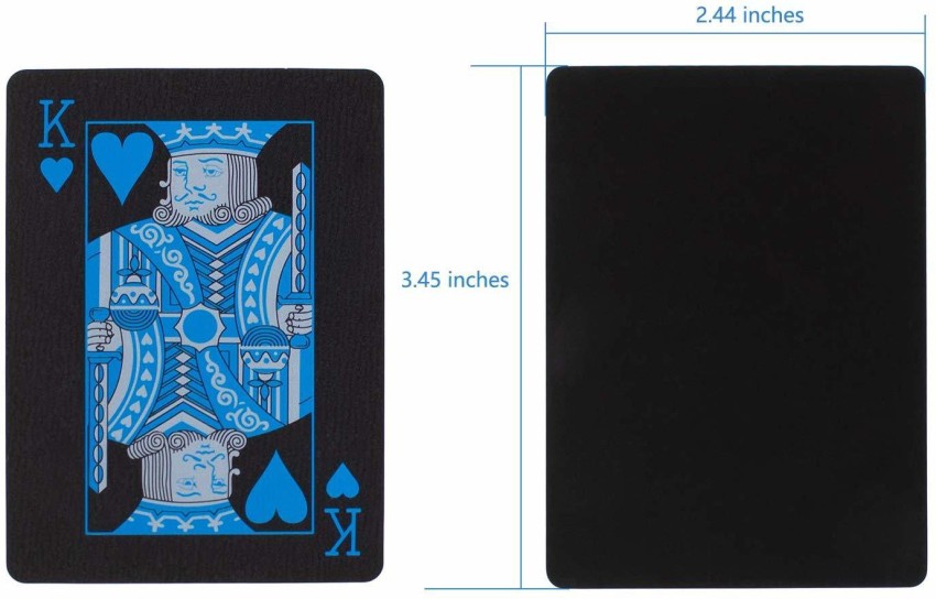 2 Decks Black Poker Playing Cards PVC Plastic High Quality Durable  Waterproof