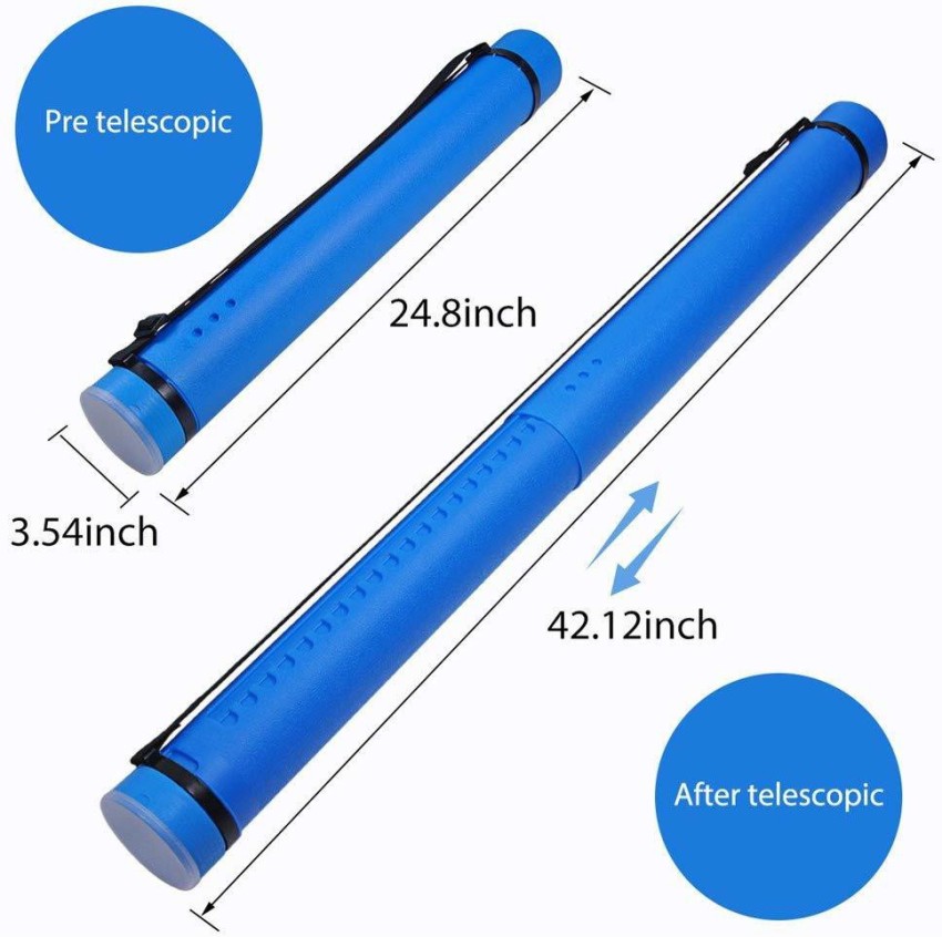 1Pc Telescoping Drafting Tube Extendable Poster Tube Shoulder Storage Tube  