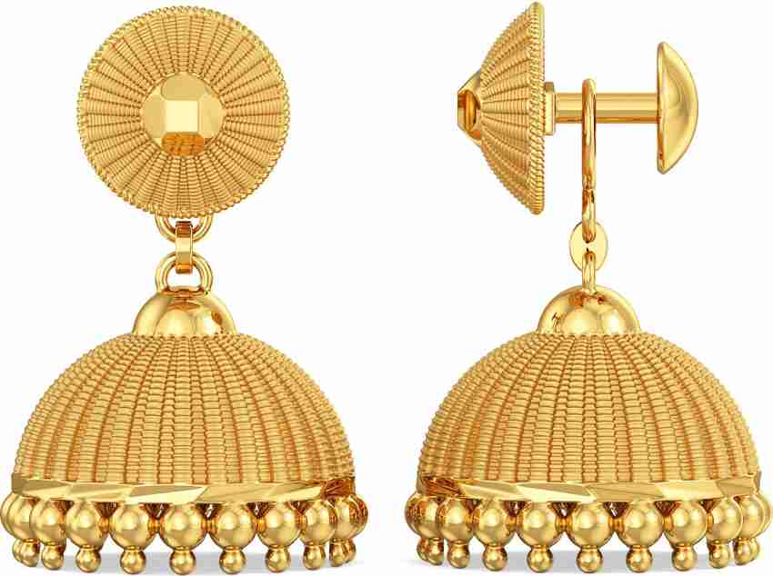 Gold jhumka deals earrings in joyalukkas