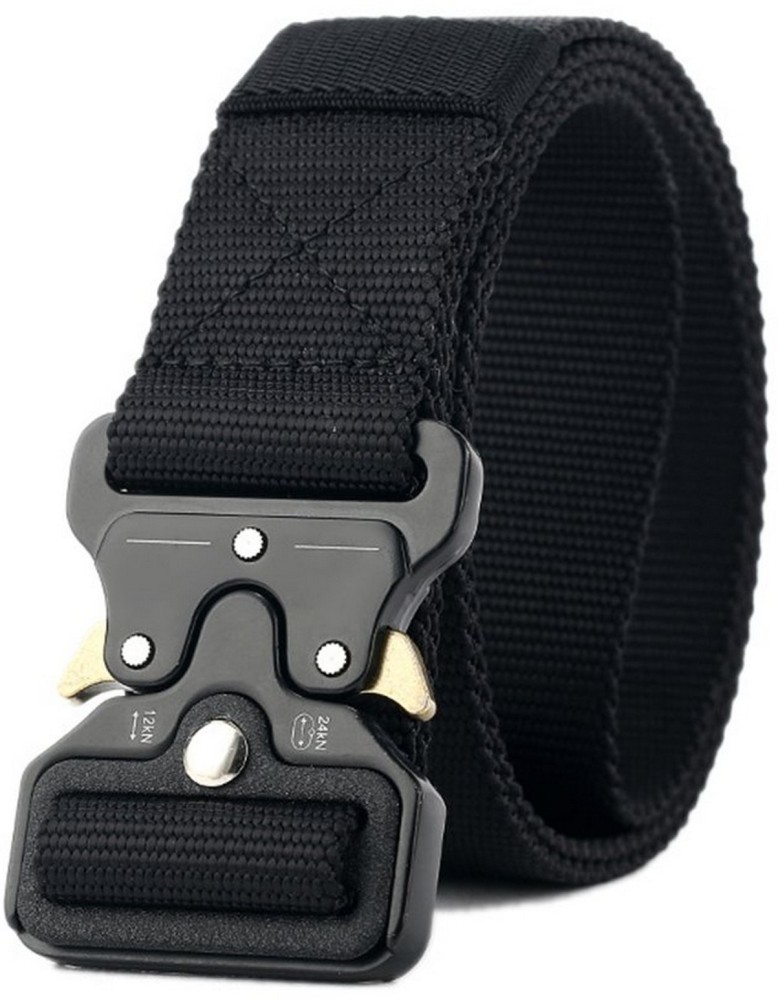 Jelinda Men Casual Black Nylon Belt Black - Price in India