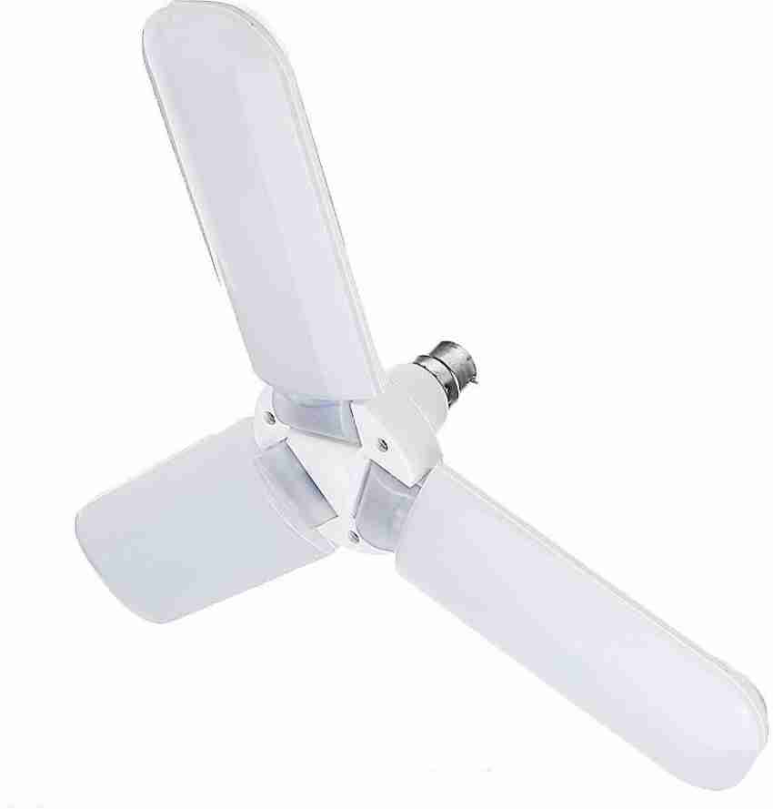 SHOPEE B22 Foldable Light Fan Blade LED Light Bulb Super Bright