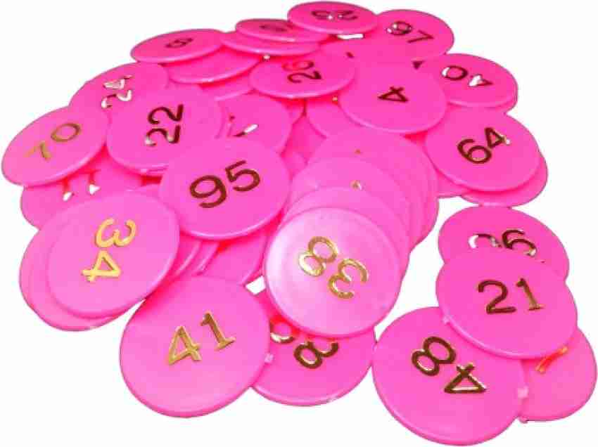 VINAYAKAMART Plastic Numerical Token Coins 1 to 100 number