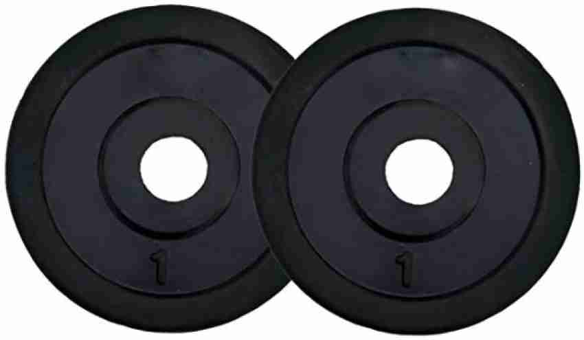 Musclen Spare Gym Plates 1kg 1kg 2 kg Black Weight Plate