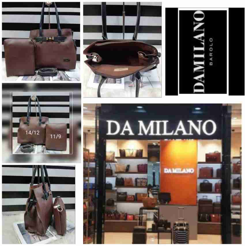 Da Milano Laptop Bags : Buy Da Milano Genuine Leather Brown Laptop Bag  Online