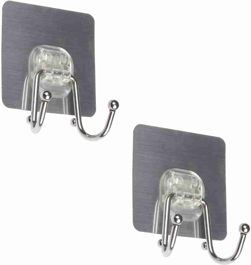 HOKiPO Magic Sticker Series Adhesive Double Hooks for Wall - Load Capacity  5 KG each, Pack of 2 (Model - AR3172) Hook 2 Price in India - Buy HOKiPO  Magic Sticker Series