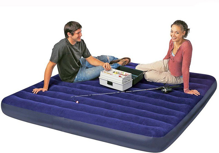 IRIS Inflatable Twin Classic Downy Air Bed Mattress Deluxe High
