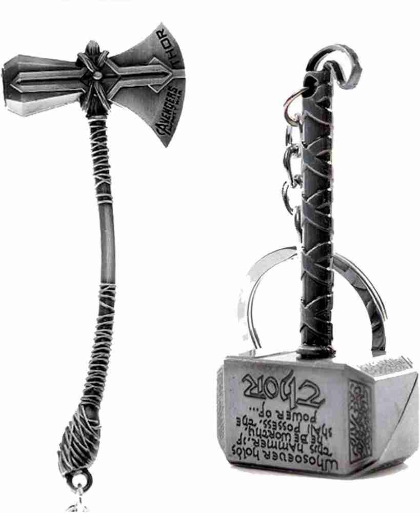 Decorative Mini Hammer Design Alloy Metal Key Ring Gift