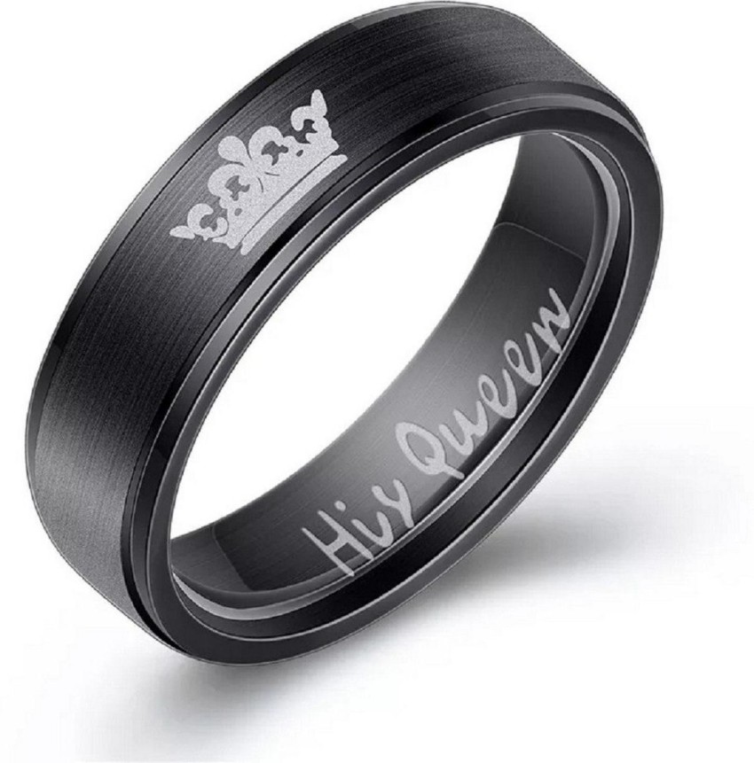 Tiger Ring His and Hers Stainless Steel Rings,Black Tiger Ring, Black Wedding Ring, Couples buy Ring