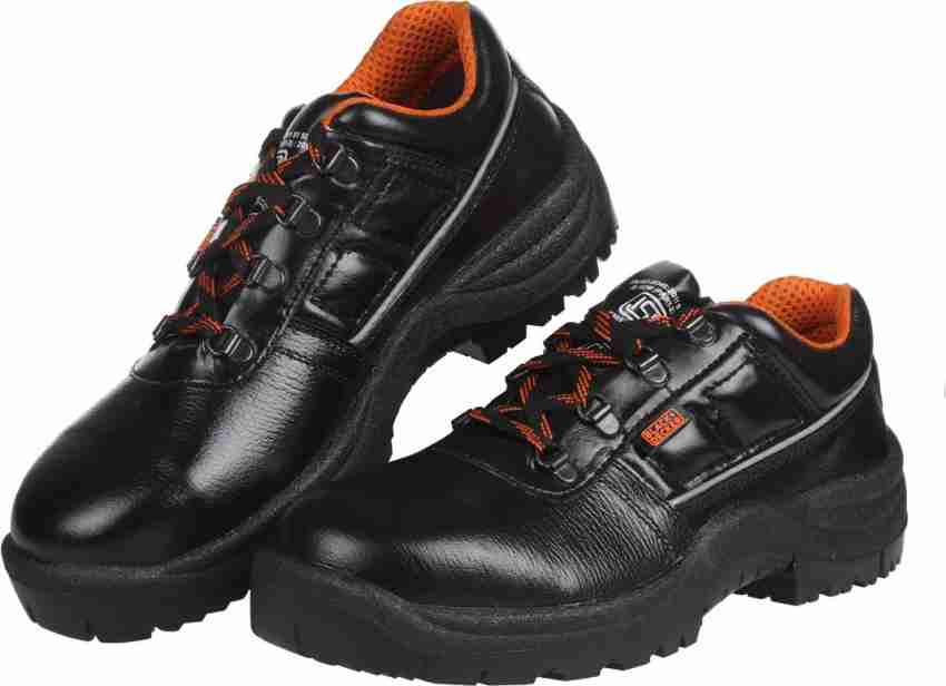 BLACK DECKER Steel Toe Grain Leather Safety Shoe Price in India