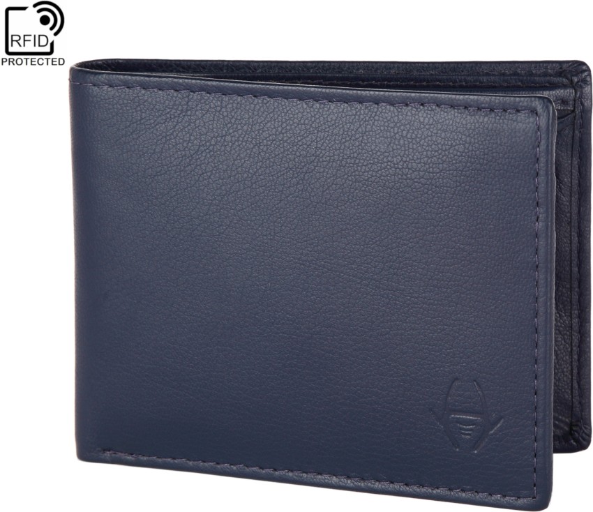 Buy online Navy Blue Leather Wallet from Wallets and Bags for Men by  Hidechief for ₹499 at 71% off