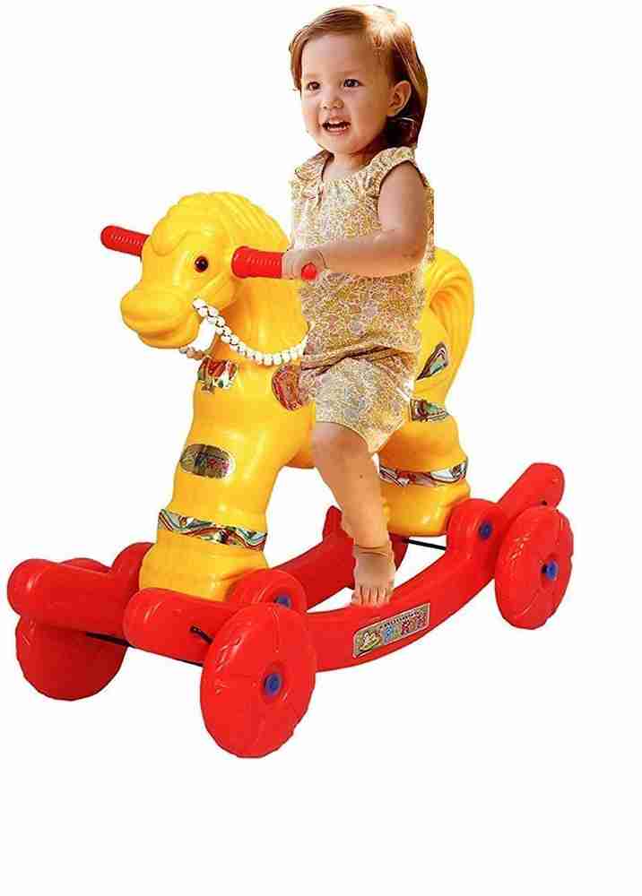 moreyaji Baby Toy Horse CHETAK rider rocker with footrest Cart