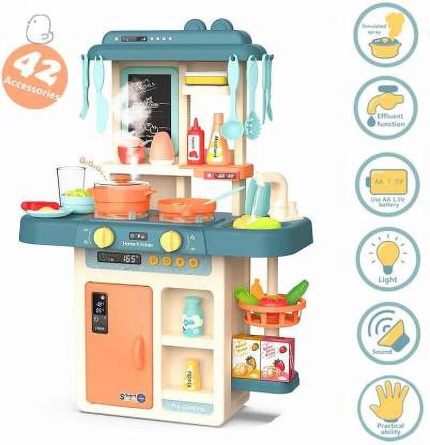 42PCS Kid Kitchen Simulation Gifts Toys For Kids Dinnerware