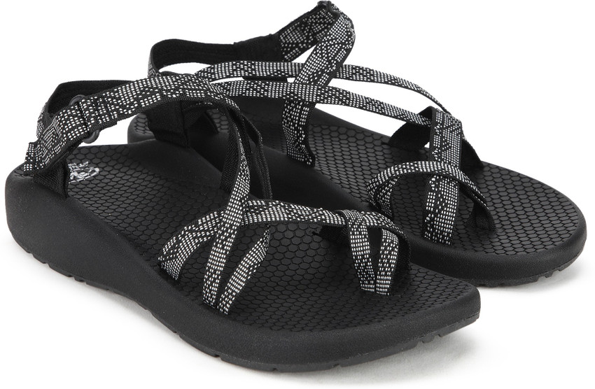 ATHLETIC WORKS by Walmart Women Black White Sports Sandals Buy