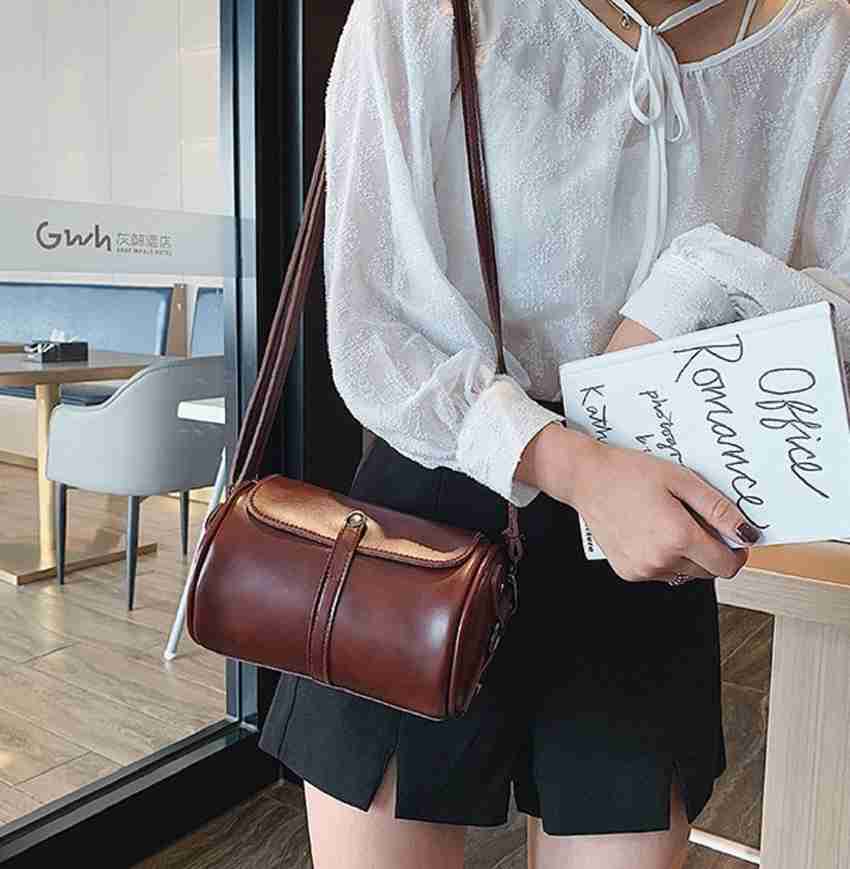 Cylinder sling bag hot sale