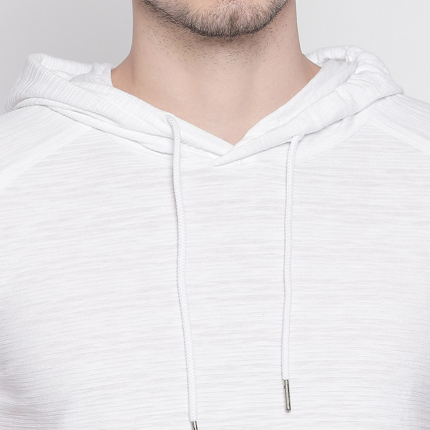 Mufti white slim fit hooded shirt shop