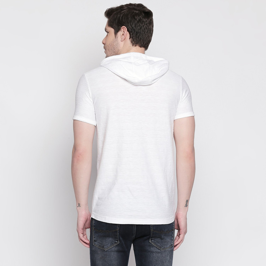 Mufti white hooded shirt clearance