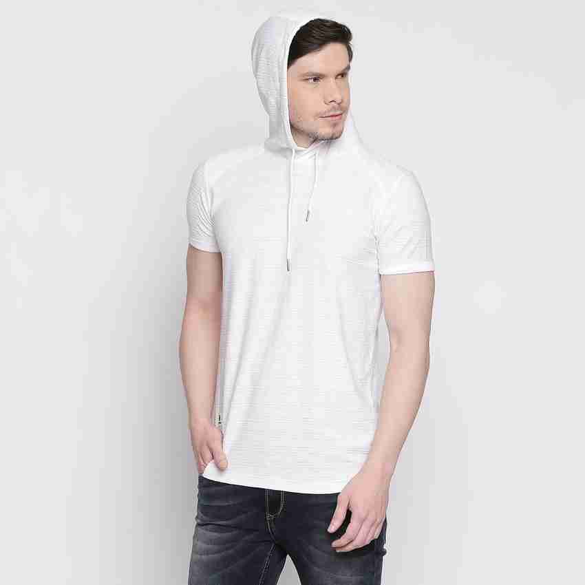MUFTI Solid Men Hooded Neck White T Shirt Buy MUFTI Solid Men Hooded Neck White T Shirt Online at Best Prices in India Flipkart