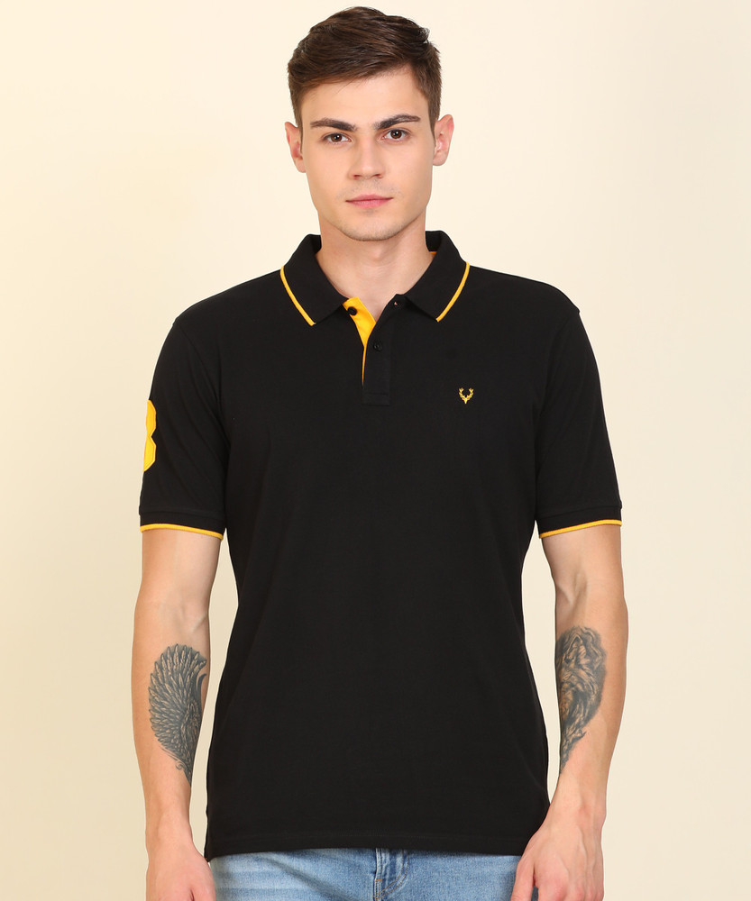 Allen solly black t shirt hotsell