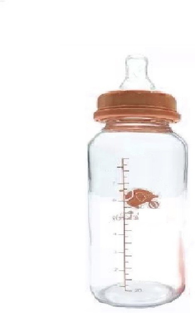 Manan Shopee New Born Baby Glass Milk Feeding Bottle Feeder 120