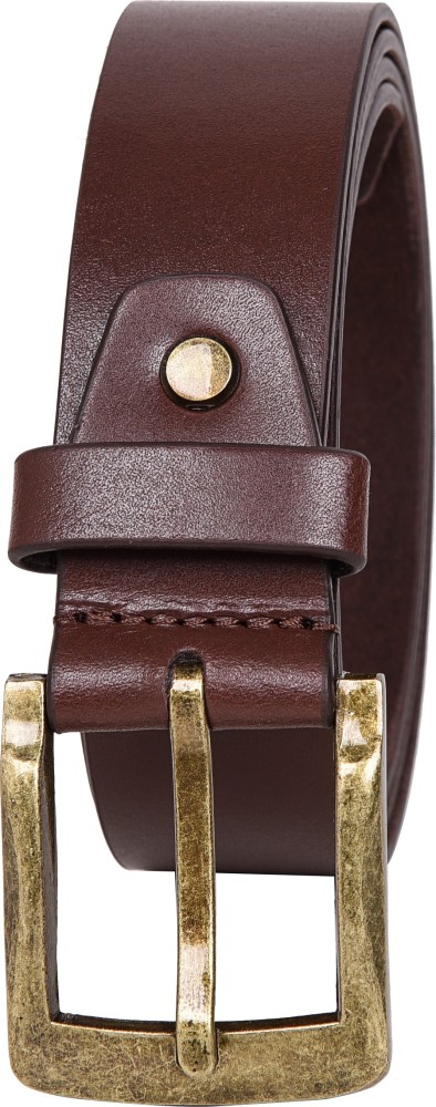 TAIGA Forestry Leather BELT with forged Buckle, brown belts Leather  Products 