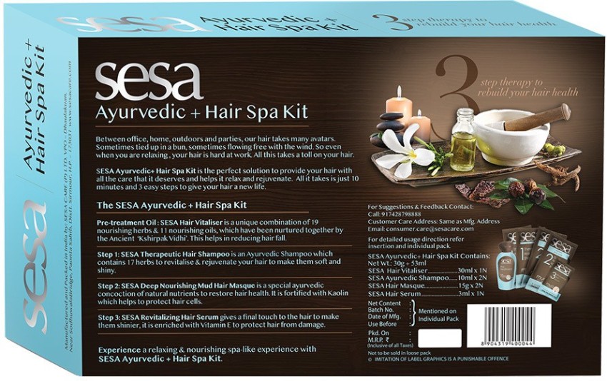 Sesa Ayurvedic Hair Spa Kit Review  Demo  How to do Hair Spa at Home    Izmenains  YouTube