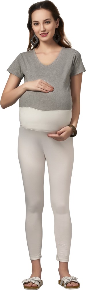 Easy Feed Women's Cotton Lycra Over The Belly Maternity Leggings for  Pregnant Women for Pre & Post Pregnancy