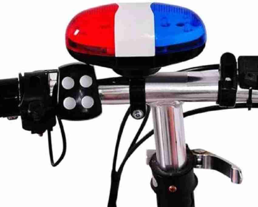 SHRI BICYCLES Police Style Cycle Light 4 Sounds Trumpet Cycling