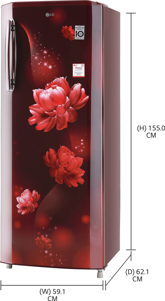 LG 261 L Direct Cool Single Door 3 Star Refrigerator Online at