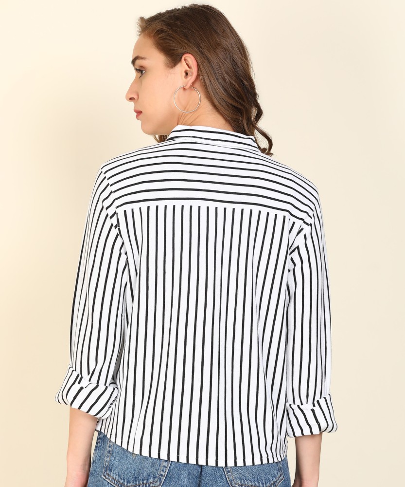 Levi's black and white hotsell striped shirt